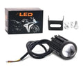 JAPC Accesorios Faro Proyector LED Universal para Motocicleta – Luz Blanca/Ámbar 6000K, IP67, 20W, ATV y Scooter