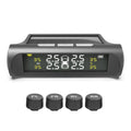 JAPC Accesorios TPMS para Automóvil – Monitor de Presión Solar y USB con Pantalla LCD a Color